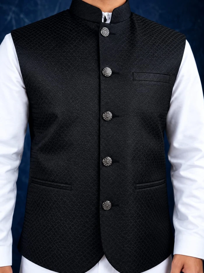 Premium Plain Katan Koti (Black)